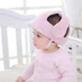 thumbnail image 3 of Gorro de seguridad para bebé NikouMX protección cabeza ajustable rosa, 3 of 8