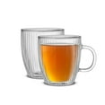 thumbnail image 6 of Fluted Savor Double Wall Coffee 13.5oz - Set of 2, 6 of 9