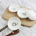 thumbnail image 5 of 6pcs Cute Cat Ceramic Sauce Dish Seasoning Dish Dessert Plate Snack Plate Side Dish, 4 inches, 5 of 6