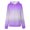 Purple, variant on VANLOFE Hoodies for Women Casual Gradient Printing Long Sleeve Sweaters Boat Neck Drawstring Oversize Hooded Loose Pullover Elastic Tops for Women （Hot Pink,XL）