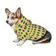 thumbnail image 6 of Junzan Dog Hoodie Puppy Sweater Sweatshirt,Cold Weather Coat Pet Clothes For Dog Cat-Mardi Gras Purple Yellow Plaid, 6 of 8