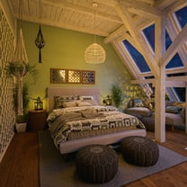 Kenroy Home Maverick 17'' Pendant Light Fixture with Natural Rattan Bamboo Dome Shade for Dining Room, Kitchen Table, Bathroom, Foyer, or Entryway, White