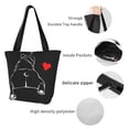 thumbnail image 4 of Disketp Animal Bulldog for Women’s Casual Shoulder Tote Bag Cross-body Handbags for Shopping, Travel and Daily Use, 4 of 6