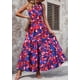 thumbnail image 3 of Vestido PRETTYGARDEN Floral Maxi de un Hombro sin Mangas Talla M, 3 of 8