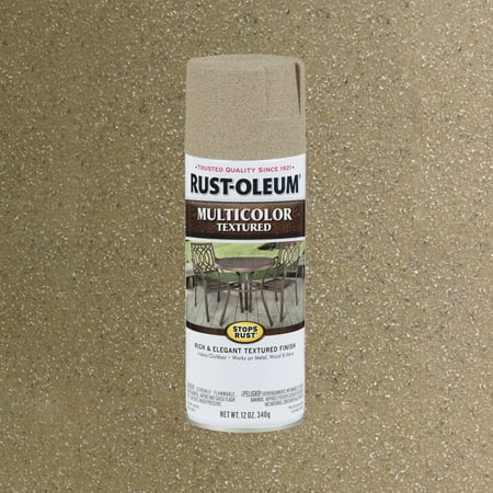 Desert Bisque, Rust-Oleum Stops Rust Multi-Color Textured Spray Paint-223524, 12 oz