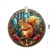 thumbnail image 2 of Suspension Murale Plate Ronde en Acrylique avec Écureuil, Maison Enchanteresse, Adorable Design Extérieur, 2 of 2