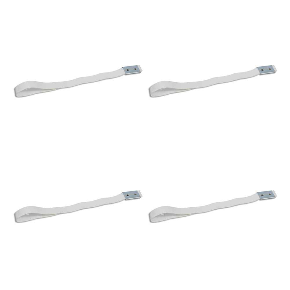 18" Door Pull Strap with galvanized steel clip prepunched 4 Pack