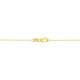 thumbnail image 4 of JewelStop 14k Solid Gold Yellow 0.8 mm Cable Chain Necklace 16"Lobster Claw Clasp - 0.92gr., 4 of 5