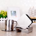 thumbnail image 2 of 4pcs / Set Car Use Slice Coasters Bebidas Frías Calientes Cup Mat Stainless Steel - Y Cuadrado, Proteja Sus Muebles De Derrames, Arañazos, Dañ BLESIY Coaster de acero inoxidable, 2 of 7