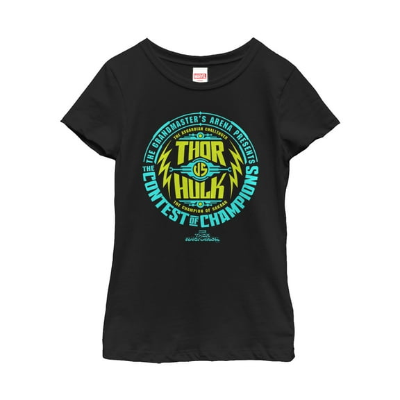 Girl's Marvel Thor: Ragnarok Grandmaster Arena  Graphic Tee Black Large
