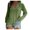 Green, variant on XFLWAM Womens Long Sleeve V Neck Tunic Tops Loose Casual Solid Color Shirts for Leggings Gray S