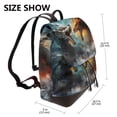 thumbnail image 2 of Yiaed White And Red Sketch Dragon Print Laptop Backpack for Women Slim Computer Bag Work Travel College Backpack Purse Fits 14 Inch Notebook, 2 of 4