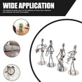 thumbnail image 3 of 4 Pcs Modèle Minimaliste de Bandman de Table Statue d'Instrument de Musique Décor Abstrait, 3 of 8