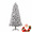 6fth, variant on Luku 6.5/7.5 Ft Snow Flocked Pre-Lit Artificial Christmas Tree, Slim Hinged Pine Tree with LED Dual-Color Lights, Timer, Foldable Metal Stand, Fire-Resistant PVC