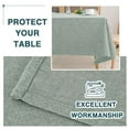 thumbnail image 5 of Turquoize FantasDecor Square Tablecloth, Linen Textured, Waterproof Spillproof Wrinkle-Free, Indoor/Outdoor(60" X 60",Heather Sage), 5 of 7