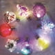 thumbnail image 2 of Farfi 3 / juego de bolas de Navidad LED brillan para aumentar la atmósfera, la suspensión redonda de alto brillo decora el árbol de Navidad transparente con plumas artificiales, 2 of 5