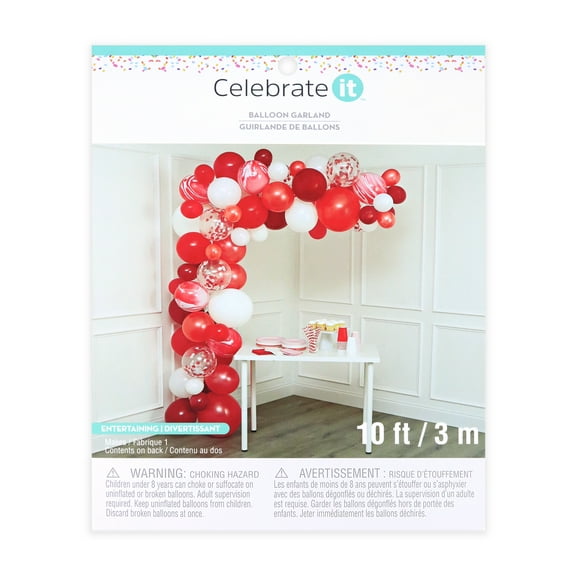 10ft. Red Garland Balloon Kit by Celebrate Itâ„¢