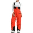 thumbnail image 2 of gbyLJF Women's Winter Skisuit Solid Color Ski Snow Pants Waterproof Windproof Snowsuit Warm Jumpsuit Overalls, 2 of 6
