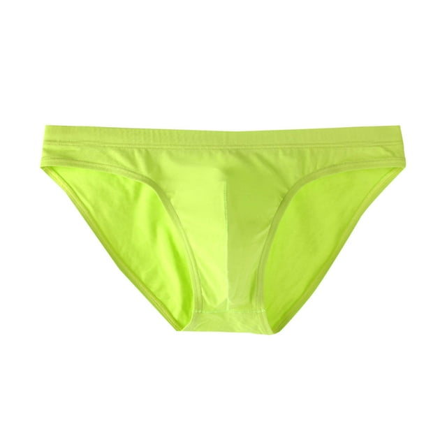 Posijego Men's Bikini Briefs Low Rise Soft Lightweight Comfort Underwear for Men Stretch Panties Solid Color