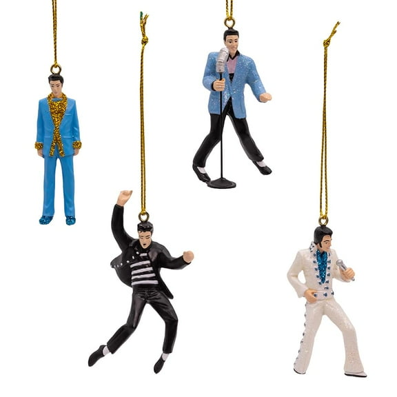 Kurt Adler 4pc Elvis Presley® Miniature Ornaments