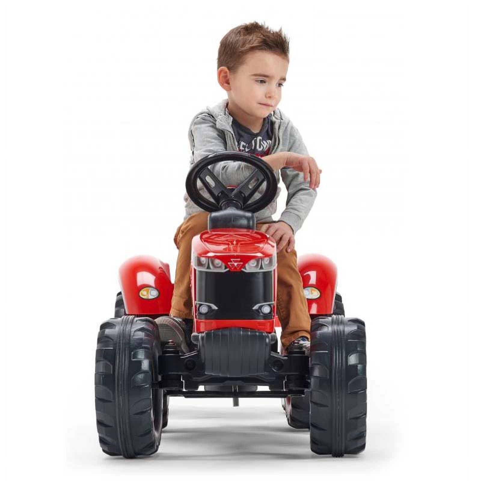 Falk FA4010AB Massey Ferguson 8740S Pedal Tractor with Trailer&#44; Red - 3 to 7 Years - image 5 of 6