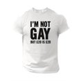 thumbnail image 1 of 1pc Men's Casual Short-Sleeve T-Shirt with Funny Slogan Print, Crew Neck, Regular Fit, Summer Top for Outdoor, 1 of 6