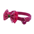 thumbnail image 2 of Adjustable Polyester Dog Collar with Bow Tie Handmade Cute Fashion for Large Medium Small Dogs, 2 of 6