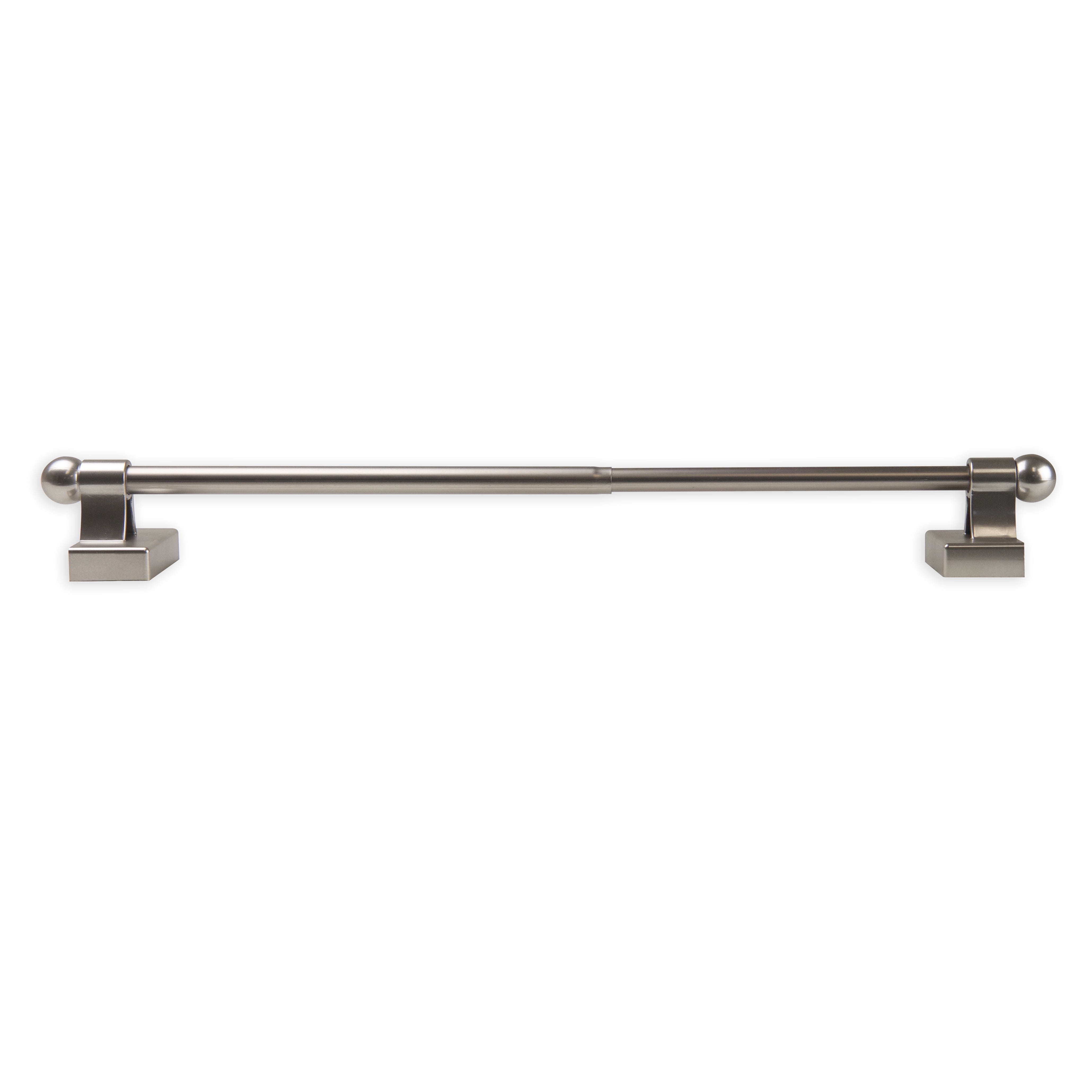 Adjustable 28"-48" Magnetic Curtain Rod ( Set of 4 ) - Satin Nickel