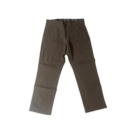 Caterpillar Canvas Flex Waistband Utility Pants; Multi-Pockets; Comfort Gusset (US, Waist Inseam, 38, 32, Regular, Regular, Brown)