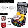 thumbnail image 4 of Trippy Neon Shroom Mushroom Lunch Box - Insulated Lunch Bags For WomenMenWomenMen Detachable Handle Lunchbox Meal Tote Bag Trippy Neon Shroom Mushroom, 4 of 8