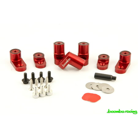 Boomba Racing WING RISER KIT RED for 2013+ Ford Focus