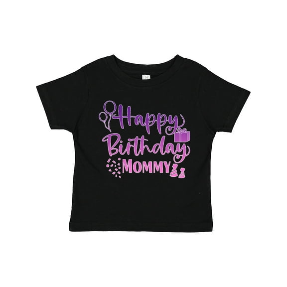 Inktastic Purple Happy Birthday Mommy Boys or Girls Toddler T-Shirt