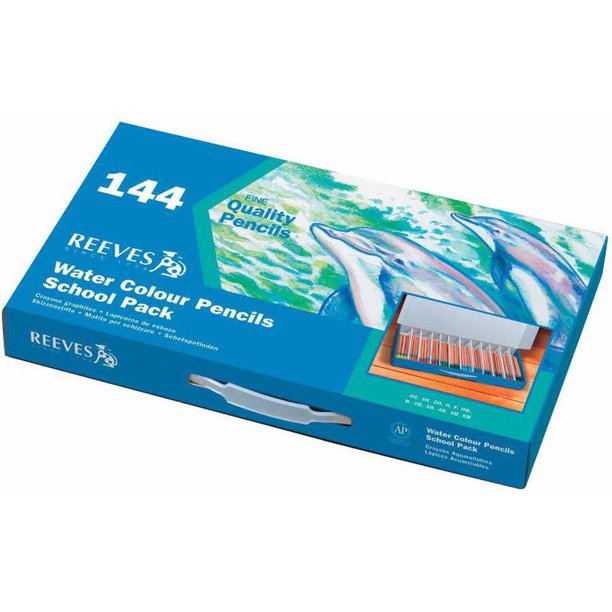 Reeves Watercolor Pencil, 3.8mm Tip, Assorted Colors, Multiple Counts