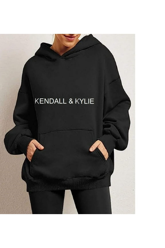 Kendall Kylie Women's Plus Size Fleece Pullover Hoodie, 3X