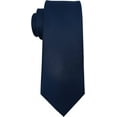 thumbnail image 1 of LAICAIW Men's Ties Solid Pure Color Plain Formal Black Ties For Men, 1 of 5