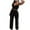 Black, variant on TSADFHJI Two Piece Sets for Women Summer Outfits Sets Neck Tops Wide Leg Crop Pants Vacation Travel Outfits Women's Solid Sleeveless Scoop Neck Crop Tank Top M White