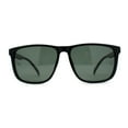 thumbnail image 2 of Polarized Gentlemens Classic Fashion Horn Rim Sunglasses Matte Black Green, 2 of 4