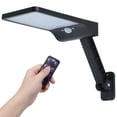 thumbnail image 1 of Lámpara solar 48 LED JM Sensor de movimiento al aire libre Luz impermeable para piscina para jardín patio cobertizo negro MX-0138291FYD, 1 of 5