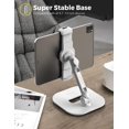 thumbnail image 3 of ILUMINPRO iPad Tablet Holder Stand, Height Angle Adjustable Desktop Cell phone Stand, Compatible With iPhone iPad Pro, 3 of 5
