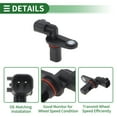 thumbnail image 4 of Sensor de Velocidad de Rueda ABS Unique Bargains Sensor ABS Sistema de Frenado Antibloqueo No.56041393AA para Jeep Liberty 2002-2005 1 Pc Trasero Izquierdo Trasero Derecho, 4 of 7