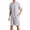 Light Blue Mel., variant on U2SKIIN Mens Pajama Set, Short Sleeve Lightweight Sleepwear Soft Nightwear Set With Pocket,(Light Green Mel.2XL)
