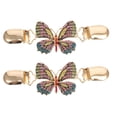 thumbnail image 1 of Shisuyan Scarf Collar Clips Alloy Diamond 2Pcs 4.5x1.5x0.4In, 1 of 9