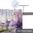 thumbnail image 5 of Lavender Eiffel Tower Curtain Valance for Kitchen Romantic Paris Decoration Window Valance for Living Room Bedroom, Kitchen Valance Rod Pocket Window Curtain 54 by 18 in, 1 Panel, 5 of 6