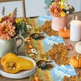 thumbnail image 4 of Turkey Pumpkin Table Runner, Autumn Thanksgiving Kitchen Dining Table Decoration for Home Party Decor 13x48 Inches, 4 of 9