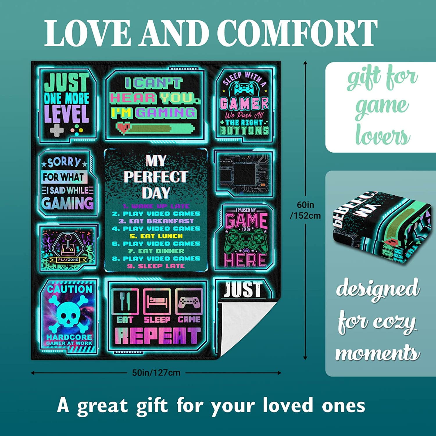 Gamer Gifts Funny Teenage Boy Gaming Room Decor for Boyfriend  16th 18th Birthday Gifts for Boys Game Lovers under 10 15 Dollars Fortnite  Bedroom Accessories for Men Son Dad Christmas Gifts 
