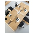 thumbnail image 4 of Lorell Concordia Series Latte Laminate Desk Ensemble, Latte Laminate, 4 of 6