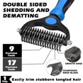 thumbnail image 2 of General 7 in 1 Pet Grooming Kit - Dog&Cat Comb, Deshedding Brush, Nail Clipper with File, Bath Brush - Premium Pet Supplies (Blue), 2 of 14