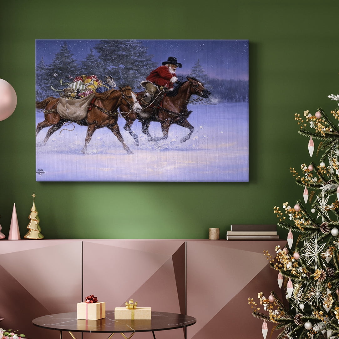 Christmas Rush- Gallery Wrapped Canvas