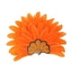 thumbnail image 1 of Sombrero de jefe indio, tocado de plumas, diadema para disfraz de adulto para fiesta y espectáculo. Naranja, 1 of 9