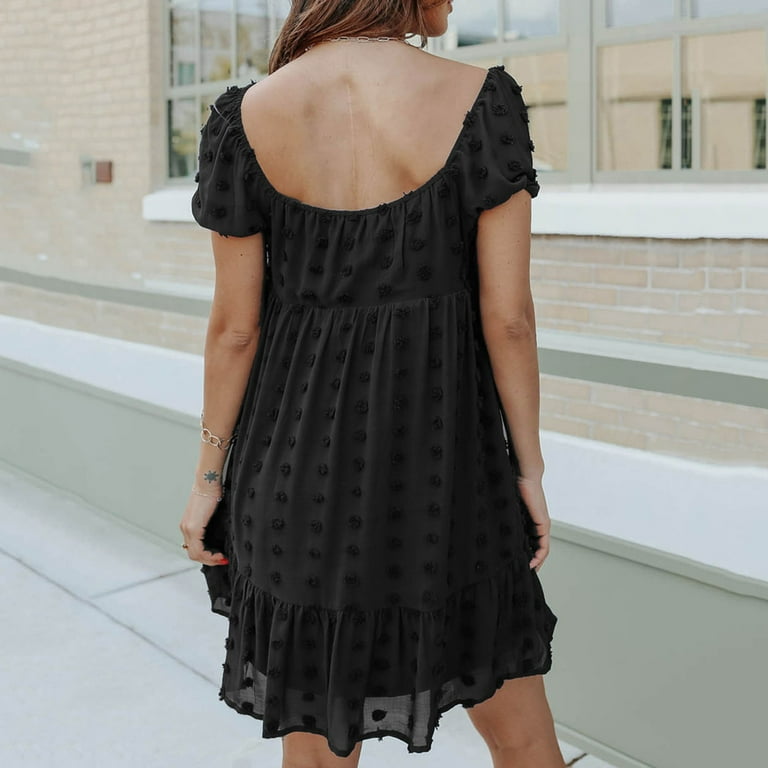 white christmas dresses Floral Chiffon Swiss Babydoll Dress – A Diamond in the North